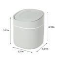 thumbnail image 3 of Gnmfd Mini Desktop Trash Can with Lid, Countertop Waste Basket for Office Bathroom Kitchen, Compact Small Garbage Bin for Paper Coffee Fruit Peel, Space Saving Tabletop Organizer for Home, 3 of 7