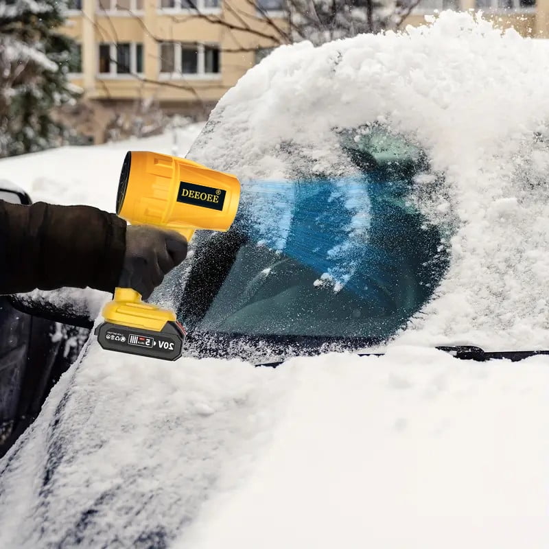 DEEOEE Cordless Turbo Jet Leaf Blower – High-Power Brushless Motor, Violent TurboFan for Car Drying, Dust Cleaning & Snow Removal – Handheld & Lightweight for Outdoor & Garage Use