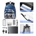 thumbnail image 6 of Gaeub Moonlit Night Sea Sailboat School Backpack Waterproof Bookbag for Men Women College High School Bags, 6 of 8