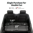 thumbnail image 5 of Hikiddo 24V 10Ah Ride on Toy Truck, 4WD 2 Seater Kids Electric Cars for Girl Boy w/ Remote, 4x200W Motor - Black, 5 of 10