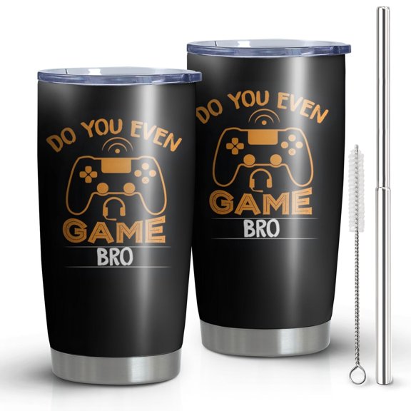 Game Gifts Gaming Mugs Gifts for Gamers Cool Game Christmas Birthday Graduation Gift for Men Teenage Teen friend Husband Video Games Decor Stainless Steel Tumbler 20oz 1pc
