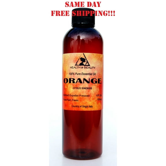 ORANGE ESSENTIAL OIL ORGANIC AROMATHERAPY NATURAL 100% PURE 4 OZ