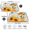 thumbnail image 3 of Picia Sunflower 5 Curved Windshield Sunshade Accordion Folding Style Auto Shade for Car Truck SUV Van Blocks UV Ray Sun Visor Protector -Medium, 3 of 7