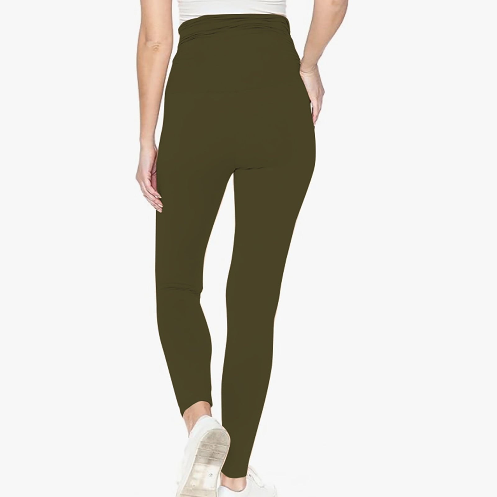 Wyongtao Women's Maternity Joggers Casual Yoga Sweatpants Quick-Dry Lightweight Active Pants,Army Green