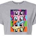 thumbnail image 3 of My Little Pony - Stacked Faces - Junior's Cropped Tee, 3 of 5