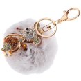 thumbnail image 4 of Automotive Keychains Plush Key Holder with Rhinestone Small Mouse, 4 of 4