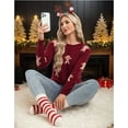 thumbnail image 4 of Ugly Christmas Sweaters for Women Cute Christmas Gingerbread Man Christmas Sweater Loose Knit Warm Pullover Sweater Shermie, 4 of 6