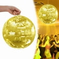 thumbnail image 5 of Yedigre 20" Disco Ball – Transform Any Space with 360° Sparkling Lights & Reflections, Gold, 5 of 9