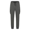 thumbnail image 4 of Pisexur Mens Sweatpants Drawstring Stretch Athletic Pants Casual Solid Color Workout Pants for Men Elastic Waist and Bottom Track Pants Plus Size Sweatpants with Pockets S-3XL, 4 of 6