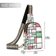 thumbnail image 2 of FORMRS Womens Crossbody Sling Bag Travel Daypack Shoulder Chest Backpack, Red Abstract Geometric, 2 of 7