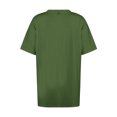 thumbnail image 7 of Fashion $15 & under Olyvenn Plus Size Tops for Women Dressy Short Sleeve V Neck Shirts for Women Summer Tops for Women 2025 Solid Long Shirts Green 14, 7 of 7