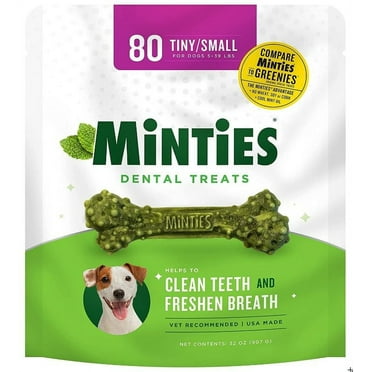 Sergeants Minties Dental Treats for Dogs Tiny Small [Dog, Dental & Breath Aids] 80 count