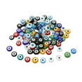 thumbnail image 2 of 200 Pcs Flat Round Evil 10mm Spacer Beads Charms DIY, Full of Beautiful Meaning, 2 of 10