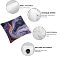 thumbnail image 4 of JEUXUS Printed on Both Sides 2-Piece Short Plush Pillowcase Violet Agate White, 4 of 6
