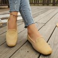 thumbnail image 4 of Miluxas Flats Shoes for Women Slip on Round Toe Comfortable Women's Flats Ballet Flats Shoes Loafers Gold 6(37), 4 of 9