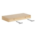 thumbnail image 6 of Kate and Laurel Havlock Modern Natural Floating Shelves, Set of 2, 18 x 8, Natural Wood, Mid-Century Bathroom and Kitchen Shelves for Storage and DisplayDecor, 6 of 9