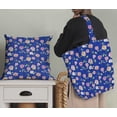 thumbnail image 5 of Soimoi Blue Silk Fabric Leaves & Grandiflora Roses Floral Print Fabric by the Yard 42 Inch Wide, 5 of 5