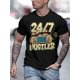 thumbnail image 1 of Camiseta de moda con estampado 3D para hombre: informal, transpirable, de poliéster, lavable a máquina, cuello redondo y diseño gráfico único. Para adultos, hombres, mujeres, adolescentes y jóvenes., 1 of 5