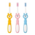thumbnail image 1 of 3 uds. De cepillos de dientes para niños, juego de cepillos de dientes Manual, cerdas suaves contorneadas, bonitos cepillos de dientes coloridos para niños y niñas, 1 of 3