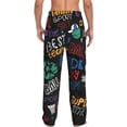 thumbnail image 7 of Salouo Basketball Print Pajama Pants for Men, Lounge Pants Elastic Waistband Casual Men's sleepwear Loungewear Sleep Pajama Pant -Large, 7 of 7