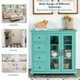 thumbnail image 4 of Costway Buffet Sideboard Table Kitchen Storage Cabinet w/ Drawers & Doors Green, 4 of 10