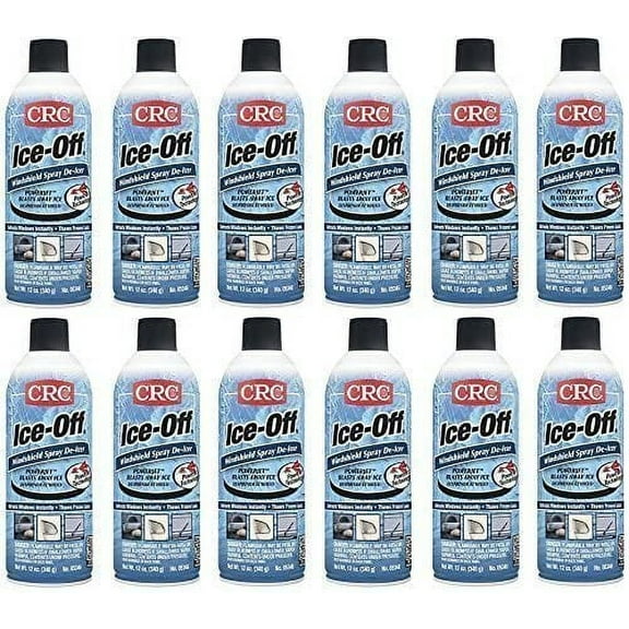 CRC 05346 Ice-Off Windshield Spray De-Icer, 12 Wt. oz, 12 Bottles (Case)