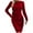 Red, variant on ChaoHeng Dresses for Women Plus Size on Long Dresses for Women Fashion Women's Spring/Summer Temperament Long Sleeve Round-Neck Dress