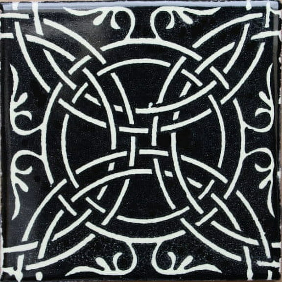 4.2x4.2 Irwin Talavera Mexican Tile, Set of 9 pcs