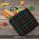 thumbnail image 5 of Easygdp Buffalo Plaid Dark Green Bolsa Tote para Mujer, Bolso de Hombro para Trabajo, Playa, Viajes, Compras y Supermercado, 5 of 7