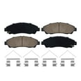 thumbnail image 3 of Detroit Axle - FRONT Ceramic Brake Pads w/Hardware Kit for 2007-2013 Acura MDX - [2014-2017 Acura RLX Hybrid] - 10-13 Acura ZDX - [09-15 Honda Pilot], 3 of 7