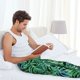 thumbnail image 5 of Balery Monstera Leaves Pantalones de pijama para hombre, pijama ultraligero, pantalón de descanso-Medium, 5 of 6
