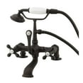 thumbnail image 3 of Elements of Design Hot Springs Deck Mount Clawfoot Tub Faucet with Handshower, 3 of 4