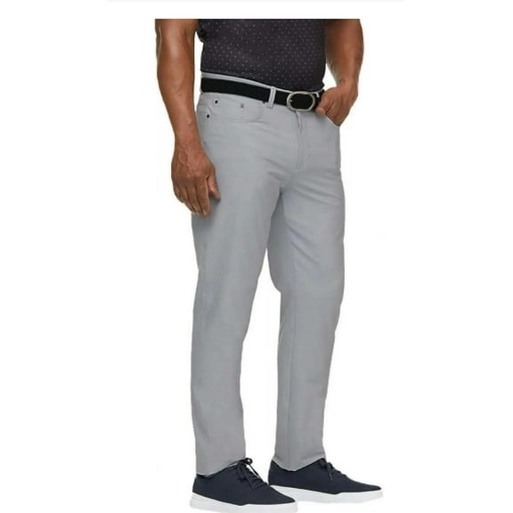 Greg Norman ML75 Performance Men's 5 Pocket Pants (Gray, 32x34)