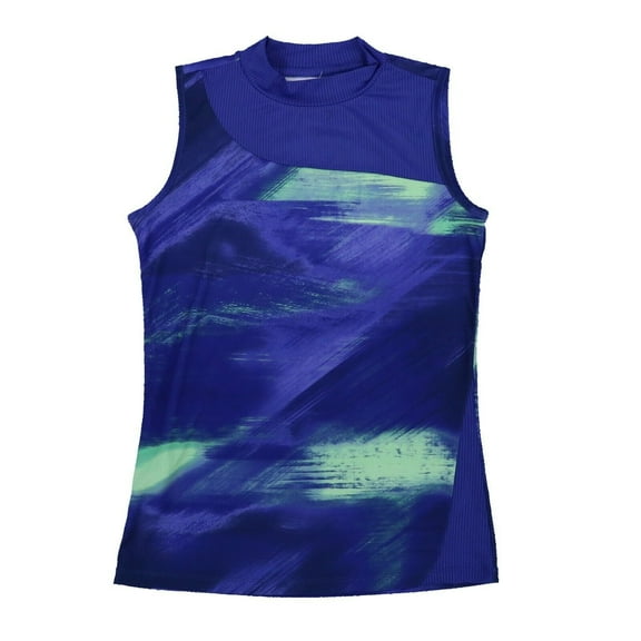Pga Tour Women's Brushed Abstract Print Sleeveless Golf Shirt