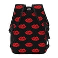 thumbnail image 4 of Disketp Red Beautiful Lips Mochila Estampada para Hombre y Mujer – Mochila Ligera Clásica con Múltiples Bolsillos para Universidad, Trabajo y Viajes-One Size, 4 of 5