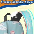 thumbnail image 5 of Pioneer Flower Floral Print Pattern 17" School Backpacks for Teens,Waterproof Oxford Fabric,S-Shape Padded Straps for School,Travel,Hiking,Camping, 5 of 5