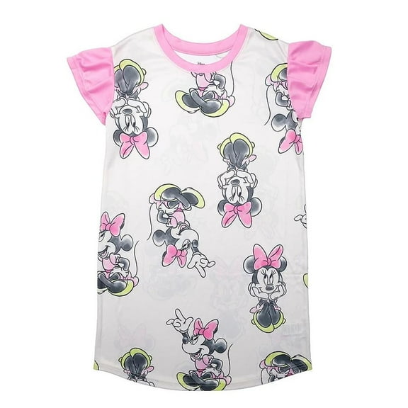Disney Minnie Mouse Toddler Girl's Satinet Print Character Nightgown (Size 3T)