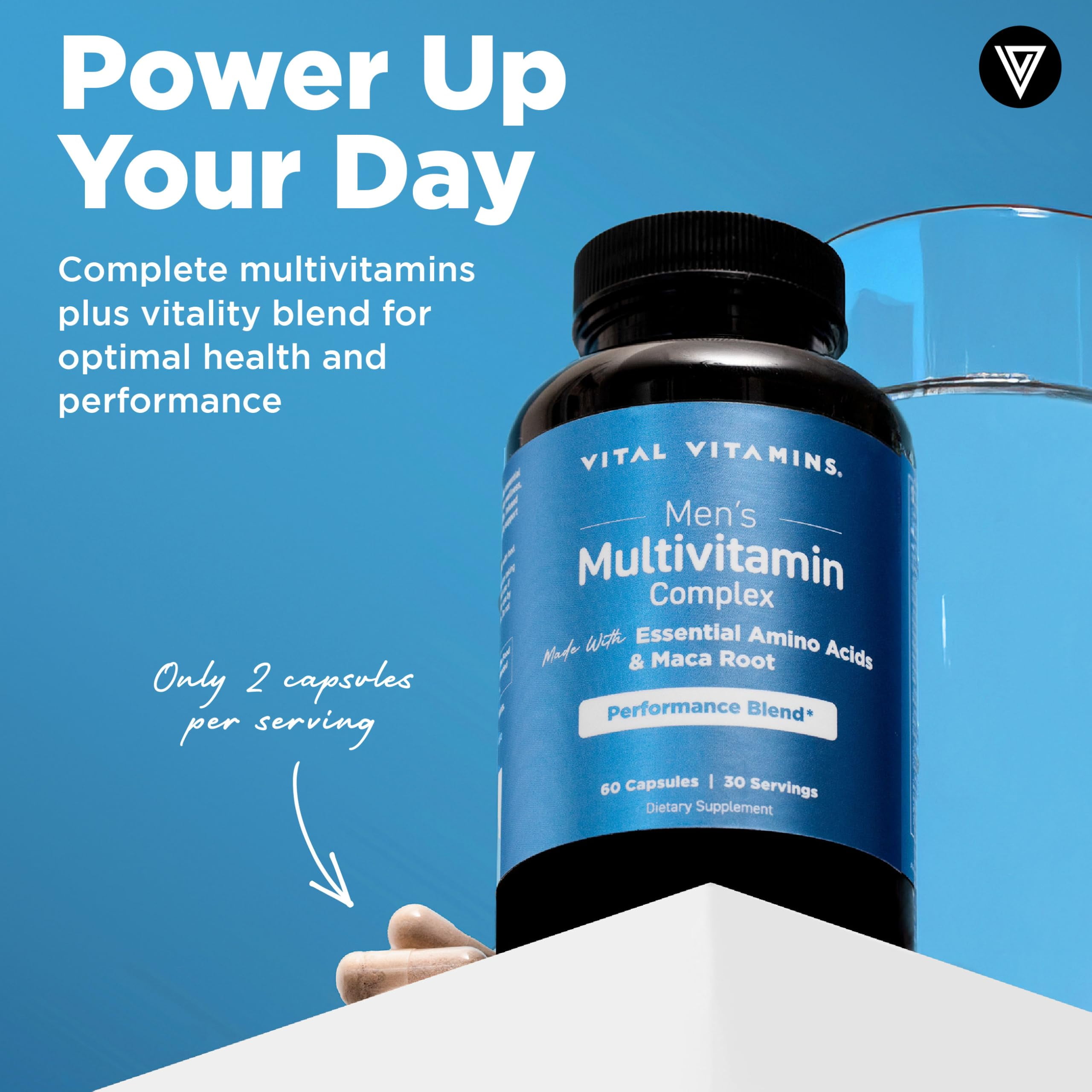 Vital Vitamins Men's Multivitamin 60 Capsules with Maca Root