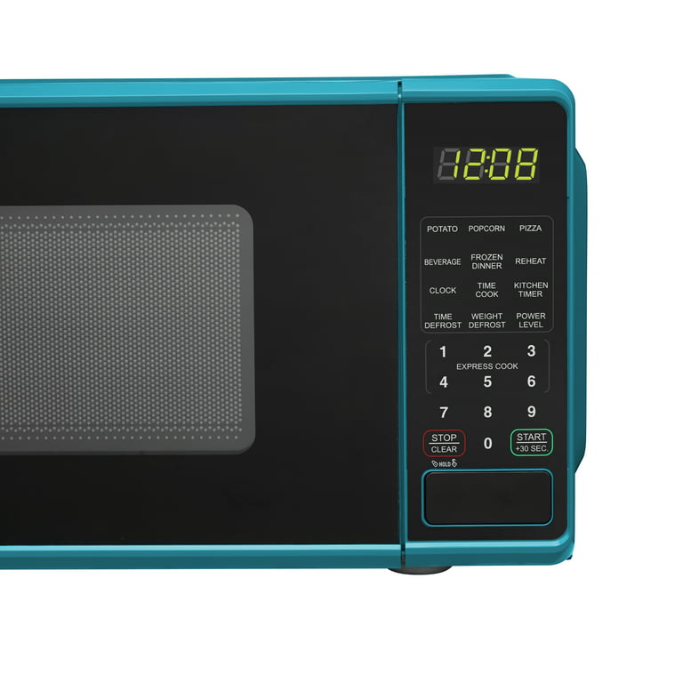 Mainstays Countertop Microwave Oven 700 Watts with LED Display Timer Clock  Kitchen Dorm Room Office