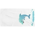 thumbnail image 5 of Terry Towels Face Towel Hand Cloth Cartoon Dolphin Jumping for Bathroom-Hotel-Spa-Kitchen Multi-Purpose,Soft,Quick-Dry 30 X 15&nbsp;inch, 5 of 5