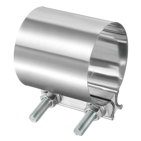 Exhaust Clamp 3" Stainless Steel Lap Joint Band Clamp Exhaust Pipes Connection with M10 Screws for Car Muffler Elbow Pipes