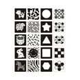 thumbnail image 1 of Tarjetas de contraste para bebés Tarjetas didácticas para la percepción y la concentración en preescolar en blanco y negro, 1 of 9