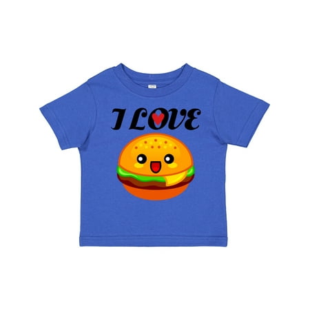 

Inktastic I Love Hamburgers Gift Toddler Boy or Toddler Girl T-Shirt