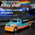 thumbnail image 3 of Mini RC Truck,1:64 Scale Car,Remote Control Car with Lights, 2.4Ghz Rc Truck with Trailer,Speed/Steering Adjustable, 3 of 7