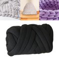thumbnail image 6 of 1.5kg Chunky Yarn Bulky Yarn Washable Tube Giant Soft Yarn Arm Knitting Yarn Weight Yarn Jumbo Tubular Yarn for Baskets Sweaters DIY Pet Bed Black, 6 of 8