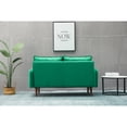 thumbnail image 5 of Kingway Furniture Aurora Velvet Living Room Loveseat in Green, 5 of 6