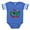 Royal Blue, variant on CafePress - Onederful Ladybug Birthday - Cute Infant Baby Football Bodysuit