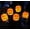 A, variant on 5 Pack Solar Jack O Lantern Stake String Lights - Orange Halloween Pathway Decor for Outdoor Halloween Yard Display