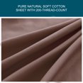 thumbnail image 4 of PiccoCasa Cotton Fitted Sheet 15" Large Pocket Bottom Sheet Full Chocolate Color, 4 of 7
