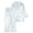 Child-White3, variant on MEZZALL Women Satin Silk Button Down Pajama Sets Solid Color 2 Piece Sleepwear Loungewear Long Sleeve Lapel Shirts With Pants Family Matching Nightwear